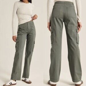 Abercrombie & Fitch Olive Straight Leg Pants